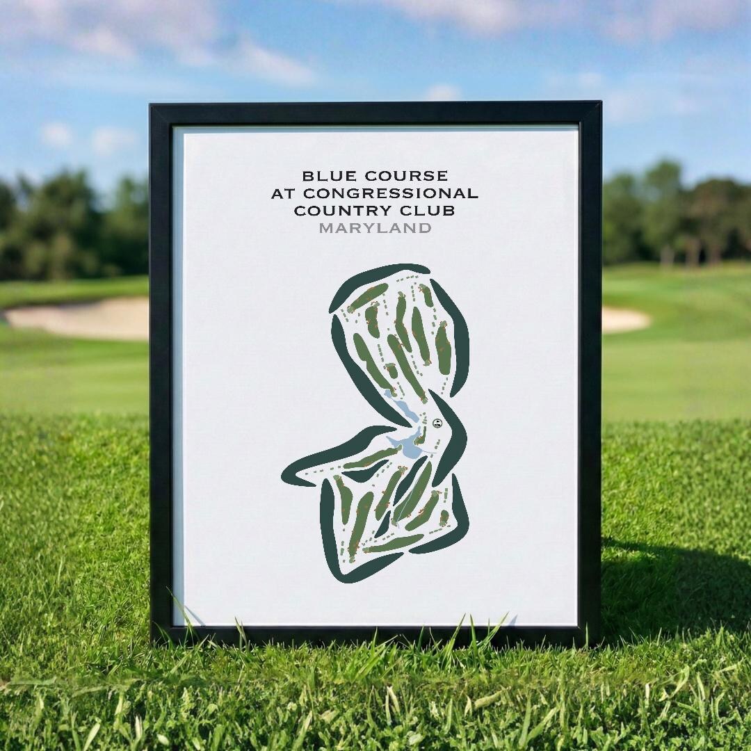 Blue Course Blue Course at Congressional Country Club, MD | Golf Course Map, Golf ...
