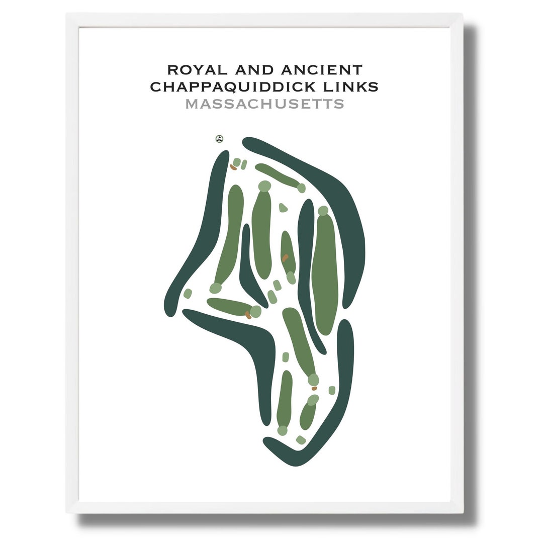 Royal and Ancient Chappaquiddick Links MA Golf Course Map Etsy