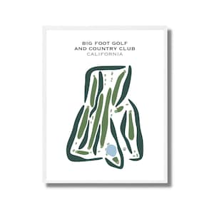 Big Foot Golf & Country Club, CA | Golfbaankaart, golfkaart, golfer cadeau voor hem, scorekaartlay-out, cadeau golfer vriendje, kunstdruk INGELIJST