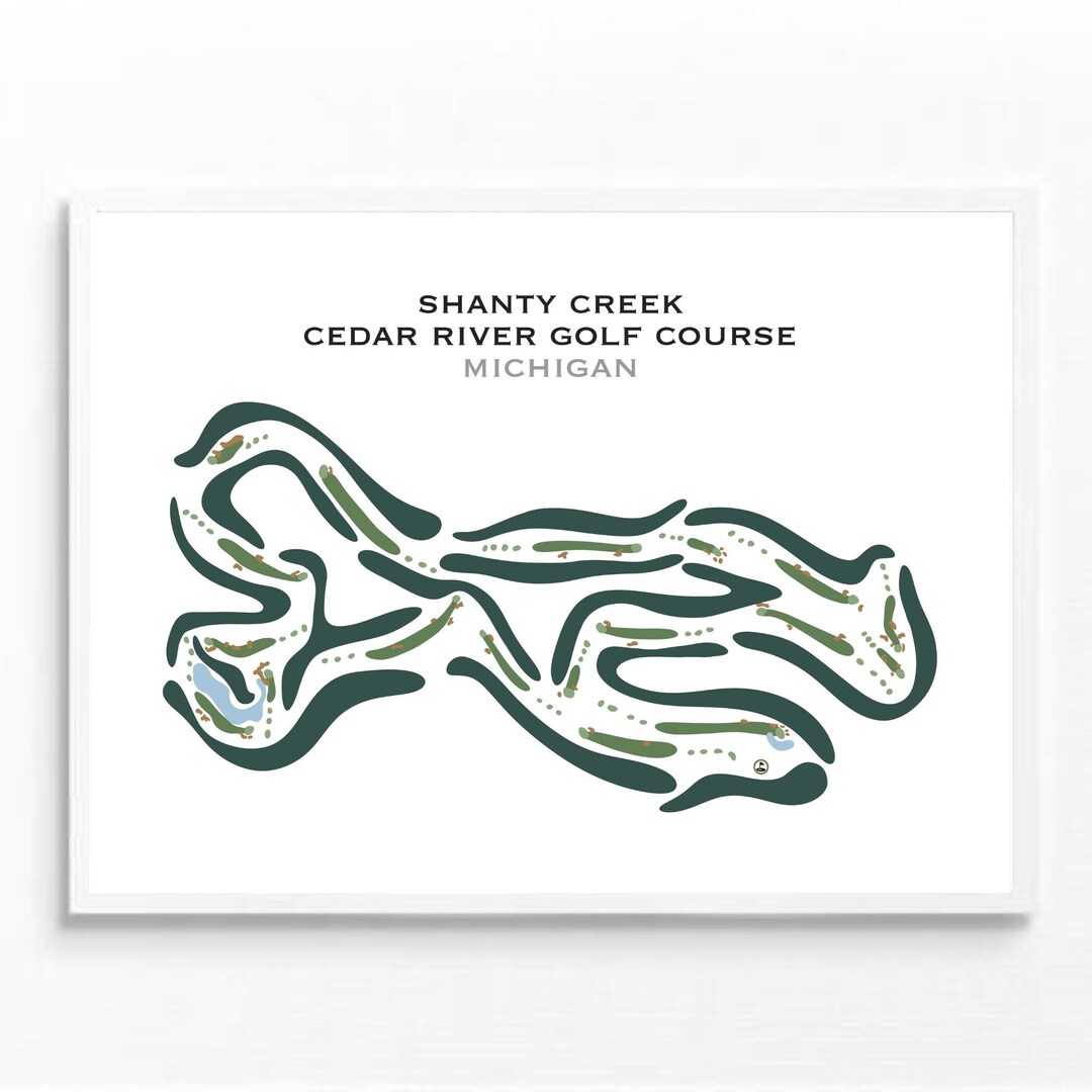 Shanty Creek Cedar River Golf Course, MI Golf Course Map, Home Decor