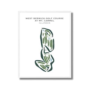 West Berwick Golf Platz am Mt. Carmel, IL | Kunstdruck, Kunstdruck, Kunstdruck, Kunstdruck, Kunstdruck von Golf von Kahla, Golf Karte, Golf Karte, Scorekarte Layout, Golf Karte