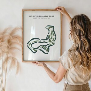 Mt. Mitchell Golf Club, Navyblau | Kunstdruck, Golf Karte, Golf Karte, Golf Karte, Geschenk für Ihn, Score Karte, Karte für Ihn, Geschenk für Ihn
