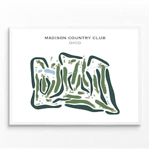 Madison Country Club, Ohio | Kunstdruck, Golf Karte, Golf Karte, Golf Karte, Score Karte, Golf Karte, Kunstdruck UNGERAHMT, für Sie und Ihn