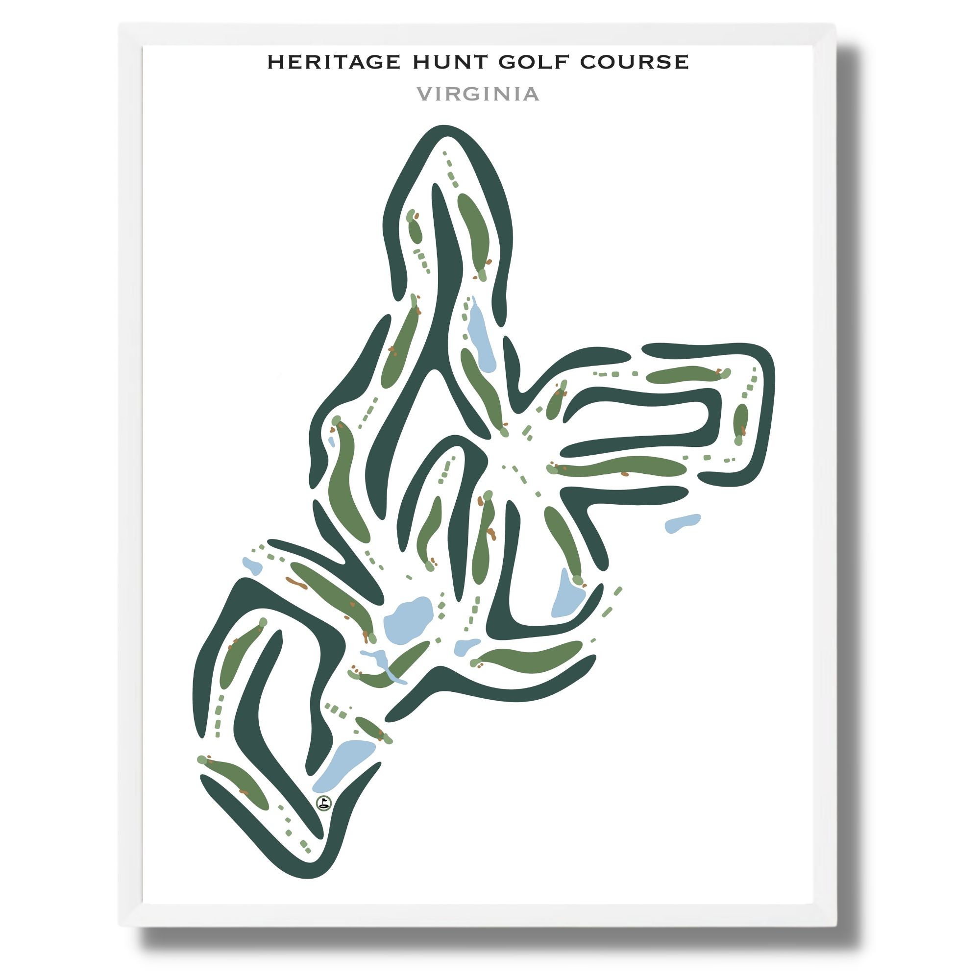 Heritage Hunt Golf Course VA Golf Course Map Home Decor picture