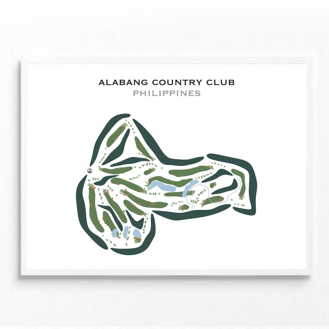 Alabang Country Club, Philippines | Golf Course Map,golf Map,golfer ...