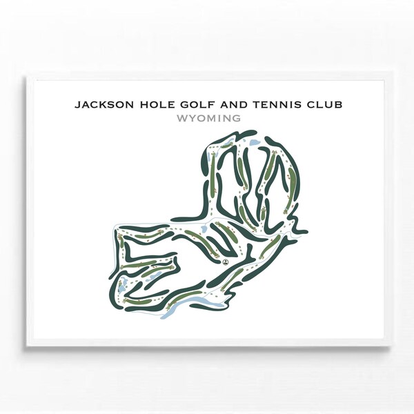 Golf Course Hole Layout Map Etsy New Zealand