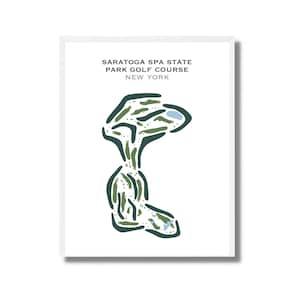 Campo de golf del parque estatal Saratoga Spa, Nueva York / Mapa del campo de golf, mapa de golf, regalo para golfistas, diseño de tarjeta de puntuación, regalo para novios golfistas, impresión artística SIN MARCO