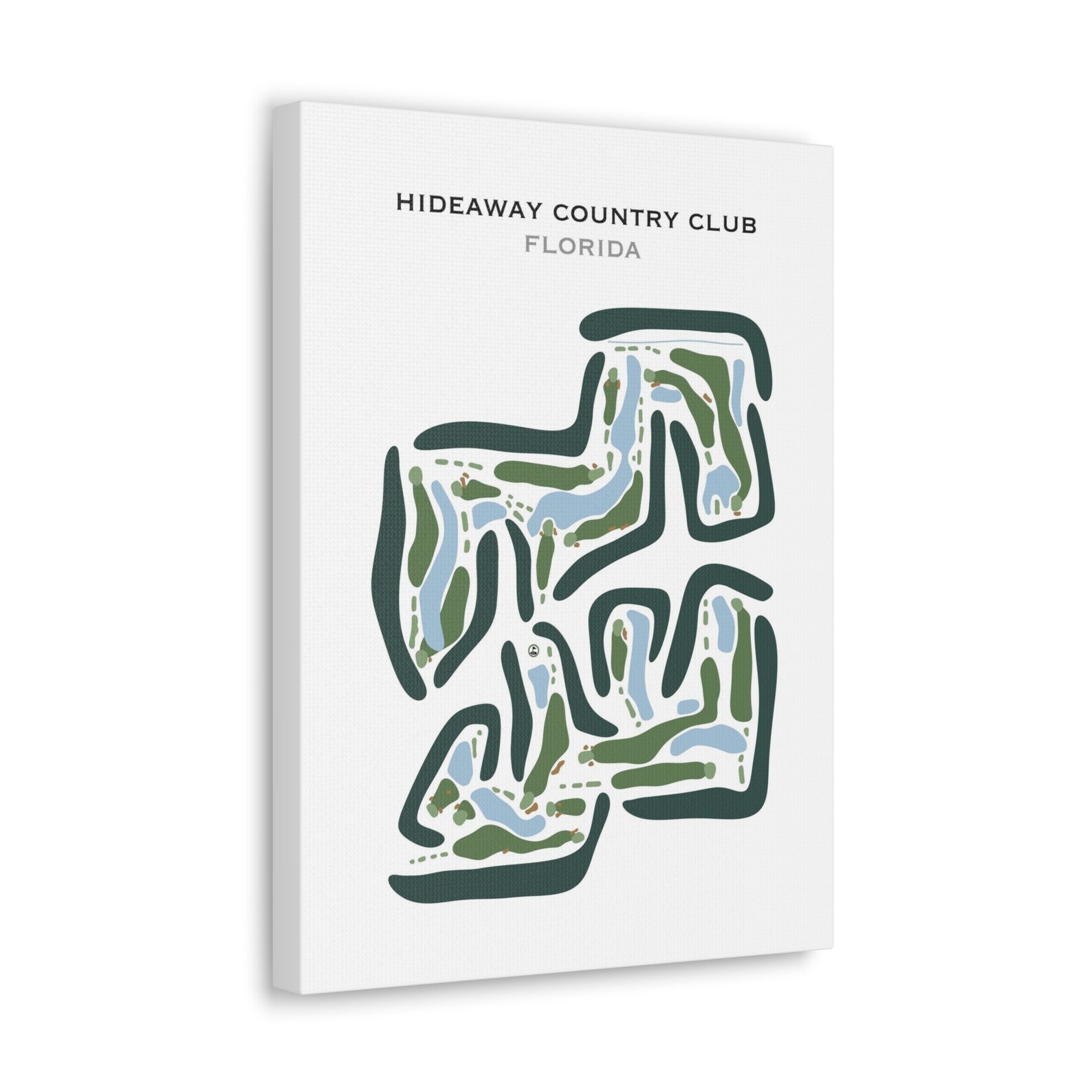 Hideaway Country Club, FL | Golf Course Map, Golf Map, Golfer Gift for ...