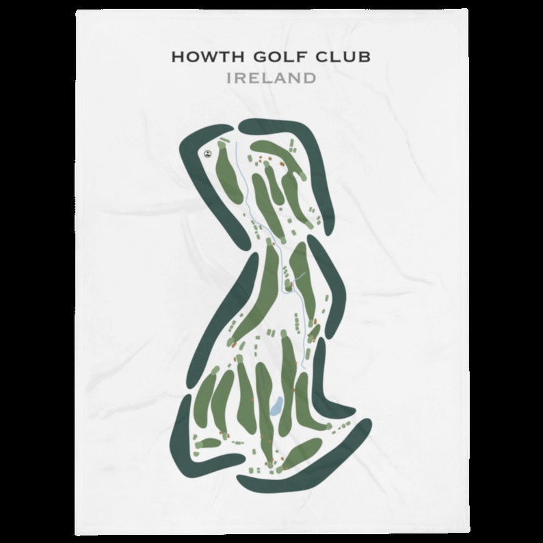 Howth Golf Club Ireland Golf Course Map Home Decor Golfer Gift for Howth Golf Club Ireland Golf Course Map Home Decor Golfer Gift for