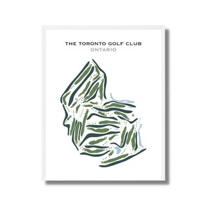 The Toronto Golf Club, Ontario | Golfbaankaart, golfkaart, golfer cadeau voor hem, scorecardlay-out, cadeau golfer vriendje, kunstprint INGELIJSTE