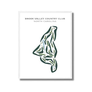 Brook Valley Country Club, Greenville, NC | Golfbaankaart, golfkaart, golfer cadeau voor hem, cadeau golfer vriendje, kunstdruk INGELIJSTE