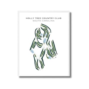 Stechpalmen Country Club, SC | Kunstdruck, Golf Karte, Golf Karte, Golf Karte, Score Karte, Golf Karte, Kunstdruck UNGERAHMT, für Sie und Ihn