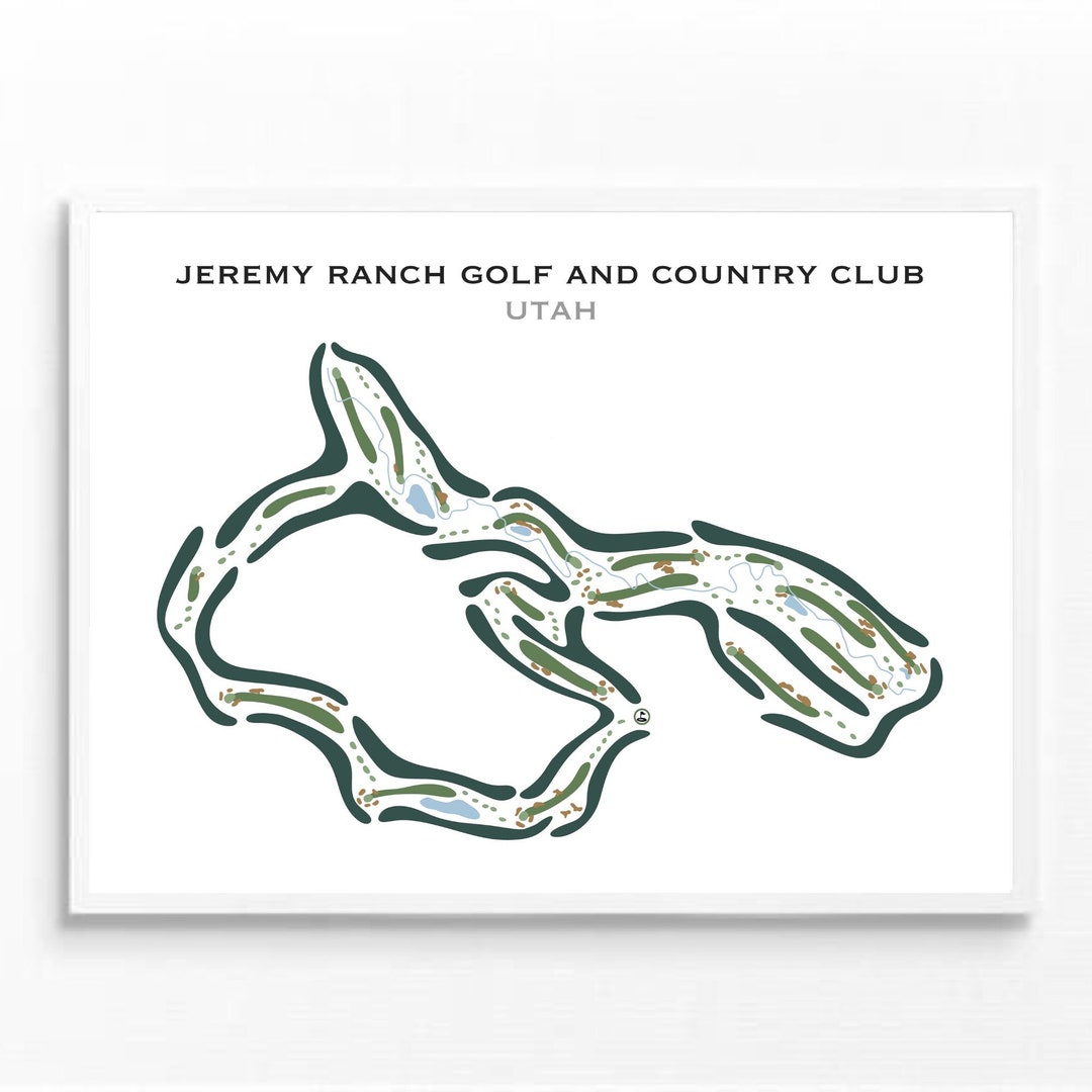 Jeremy Ranch Golf Course Map Print – Utah Golf Art Decor - Etsy