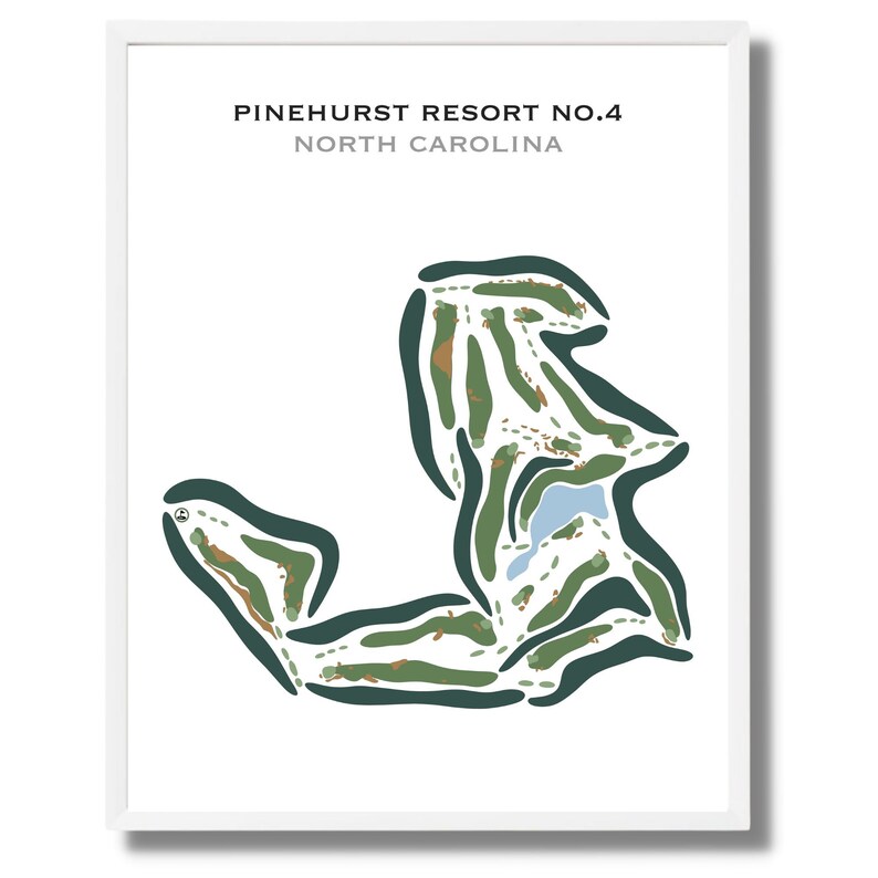 Pinehurst Resort No 4 NC Golf Course Map Home Decor Etsy pinehurst-resort-no-4-nc-golf-course-map-home-decor-etsy