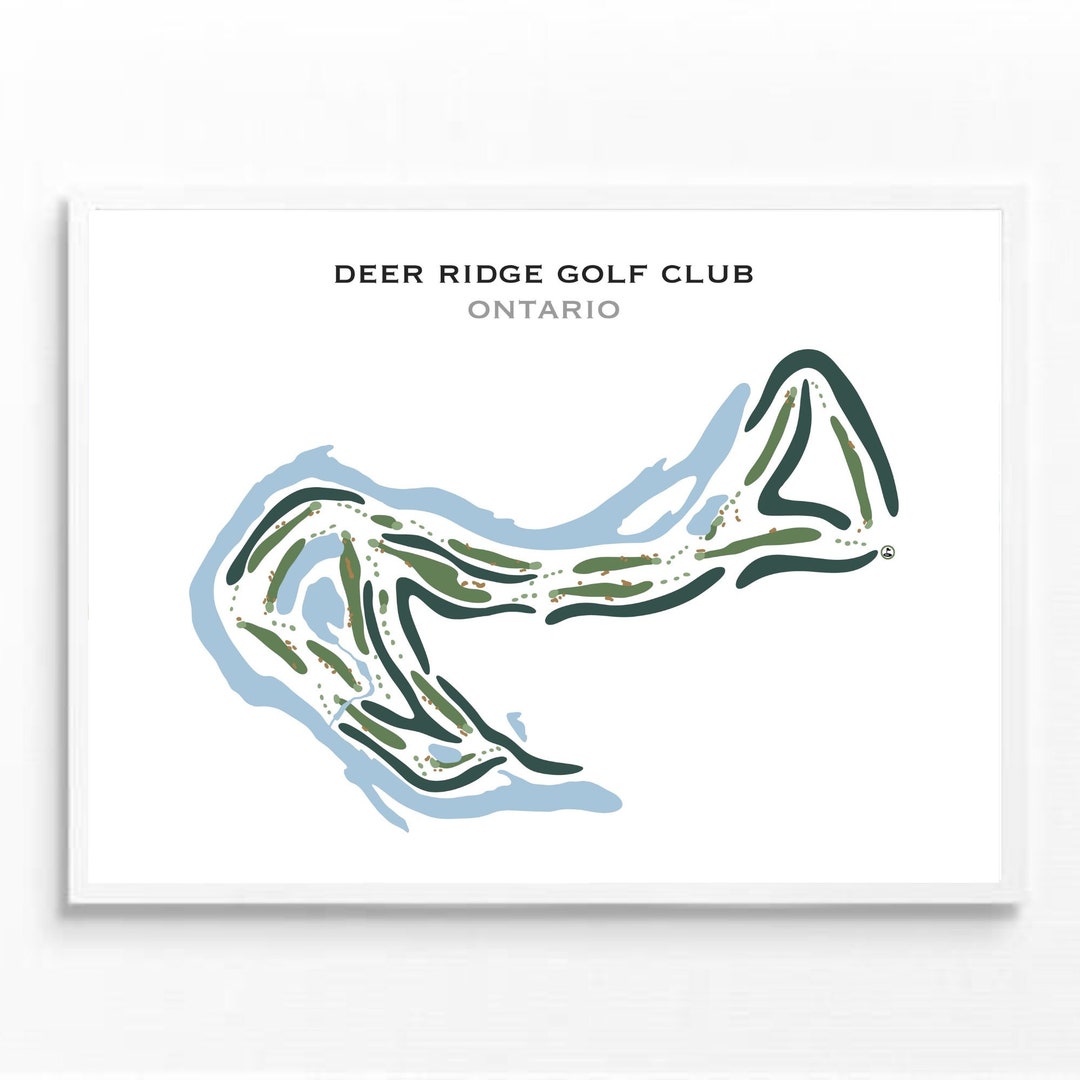 Deer Ridge Golf Club, Canada | Golf Course Map, Golf Map, Golfer Gift ...