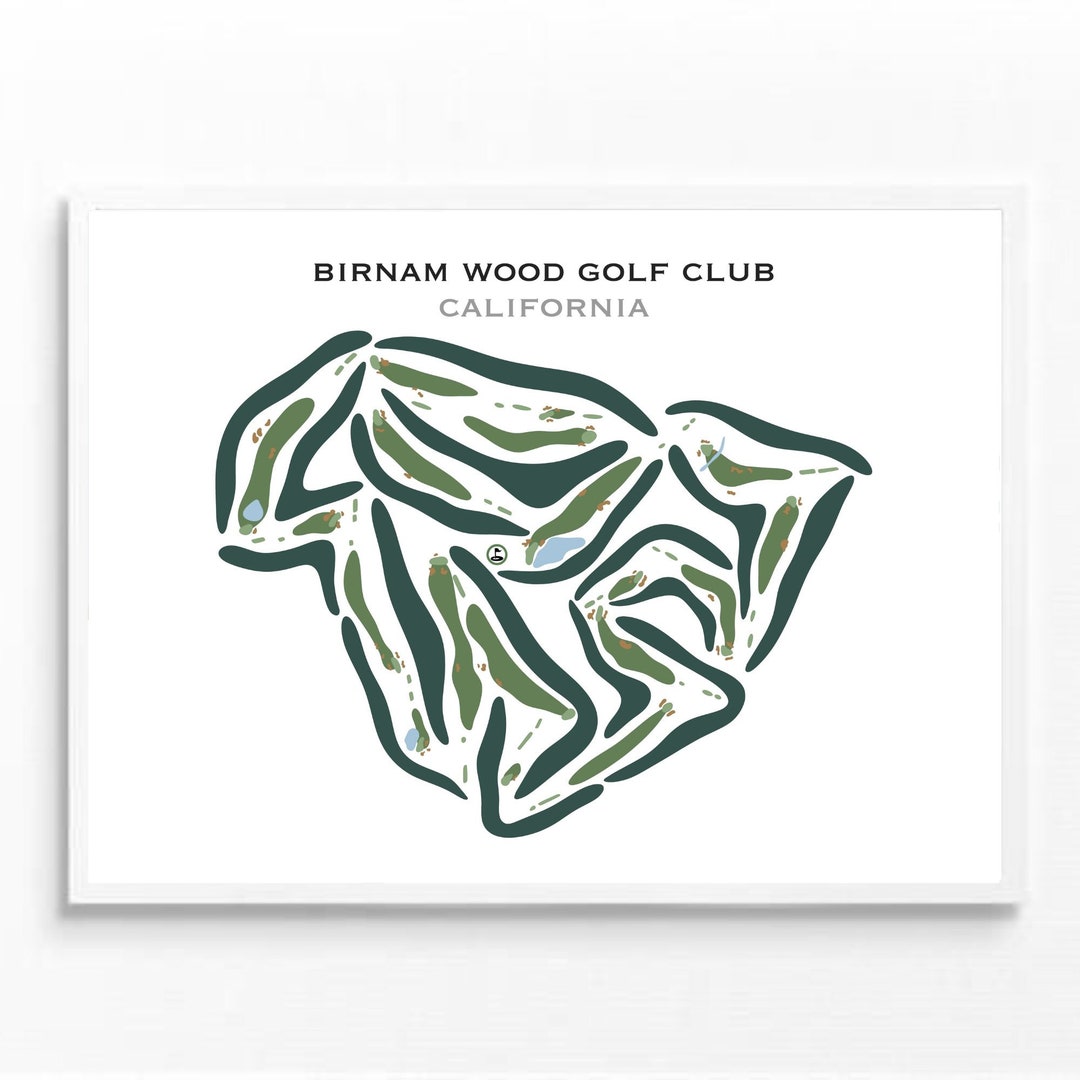 Birnam Wood Golf Club, California, Golf Course, Golf Décor, Golf Map ...