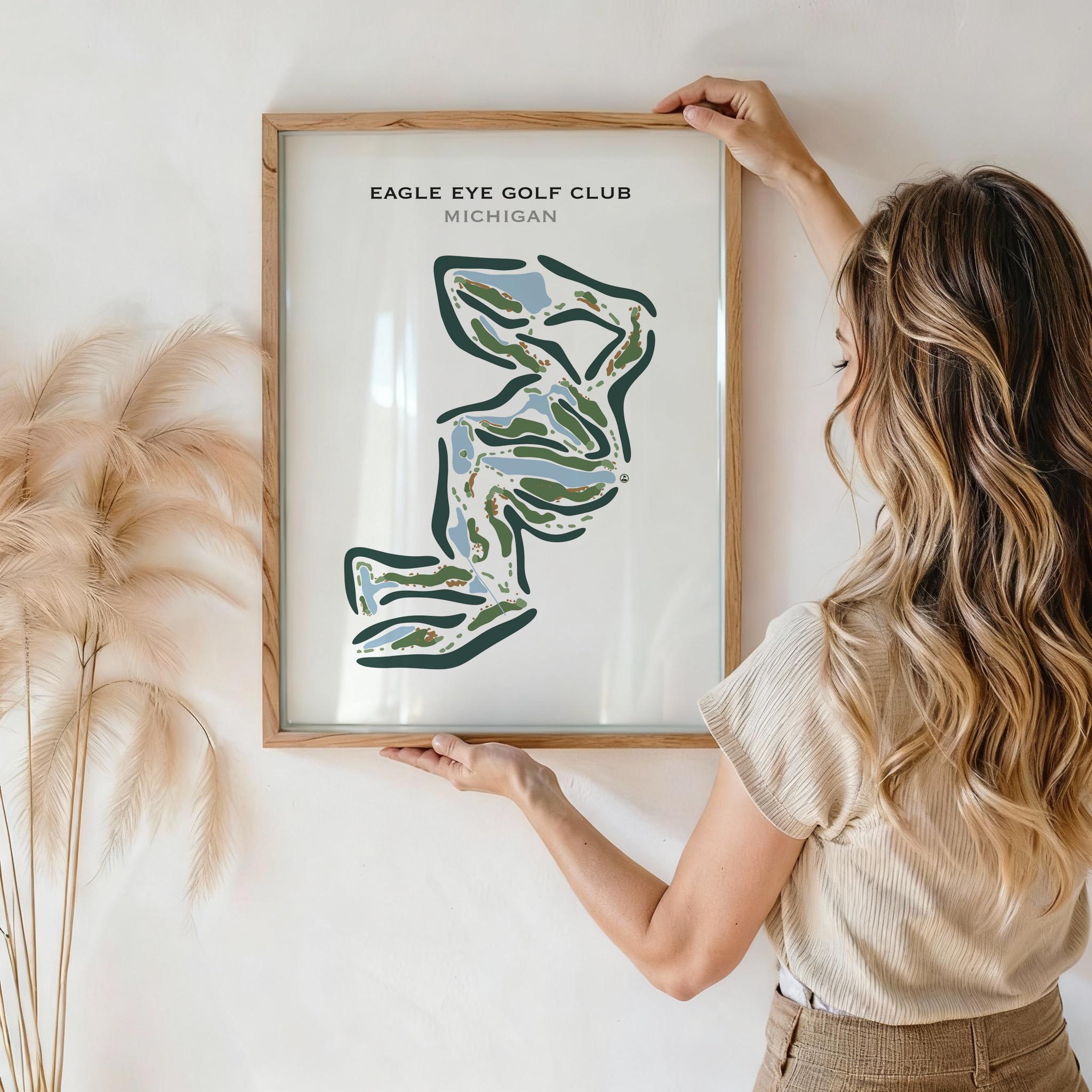 Eagle Eye Golf Club, MI | Golf Course Map, Golf Map, Golfer Gift