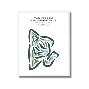 Wylisting Golf and Country Club, West Platz, FL | Kunstdruck, Golf Karte, Golf Karte, Geschenk für Ihn, Geschenk für Freund, Golfspieler Geschenk