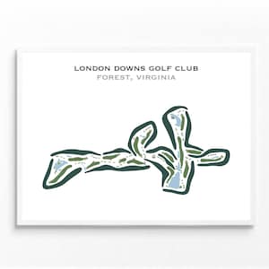 London Downs Golf Club, Wald, VA | Kunstdruck, Kunstdruck, Golf Karte, Golf Karte, Score Karte, Golf Karte, Kunstdruck UNGERAHMT
