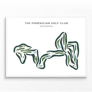Der Phönizische Golfklub, A-Z | Kunstdruck, Golf Karte, Golf Karte, Golf Karte, Score Karte, Golf Karte, Kunstdruck UNGERAHMT, für Sie und Ihn