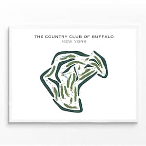 The Country Club of Buffalo, NY Wall Art | Golf Course Map, Golfer Dad Gift For Him, Golfer Boyfriend Gift, Golfing Prints, Golf Lover Gifts