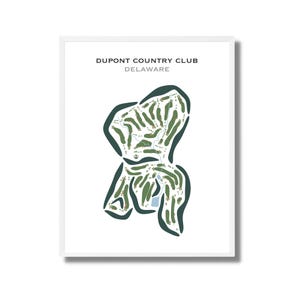 DuPont Country Club, DE | Golf Course Map, Golf Map, Golfer Gift For Him, Scorecard Layout, Golfer Boyfriend Gift, Art Print Decor