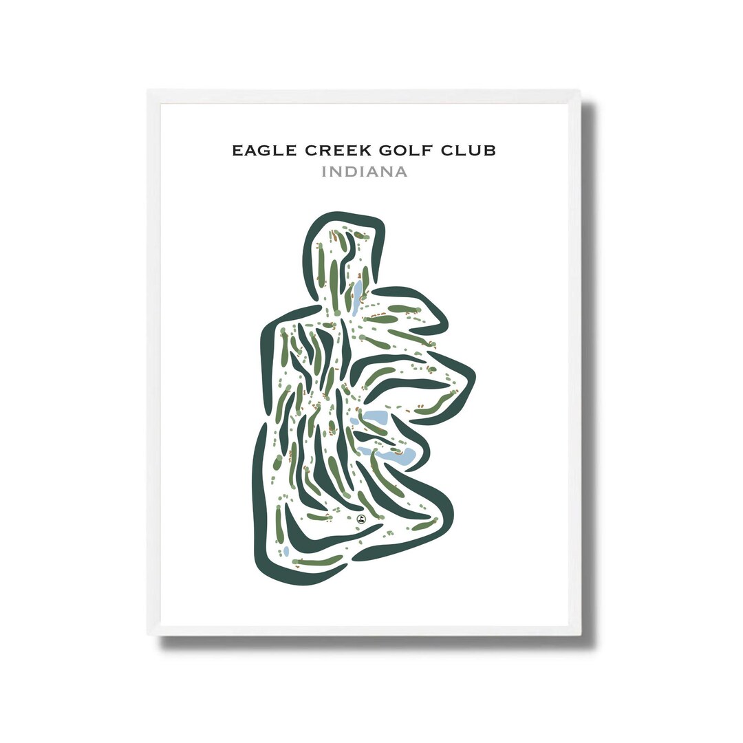 Eagle Creek Golf Club, Indiana Golf Course Map, Golf Map, Golfer