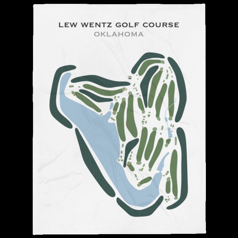 Lew Wentz Golf Course OK Golf Course Map Home Decor Etsy Lew Wentz Golf Course OK Golf Course Map Home Decor Etsy