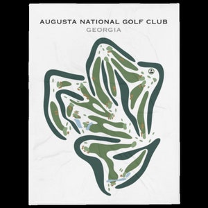 Augusta National Golf Club, GA Golf Course Map, Home Decor, Golfer Gift ...