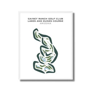 Gainey Ranch Golf Club, AZ | Kunstdruck, Golf Karte, Golf Karte, Golf Karte, Score Karte, Golf Karte, Kunstdruck UNGERAHMT, für Sie und Ihn