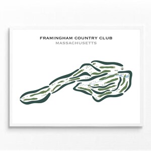 Framingham Country Club, MA | Kunstdruck, Golf Karte, Golf Karte, Golf Karte, Geschenk für Ihn, Score Karte, Karte für Ihn, Geschenk für Ihn