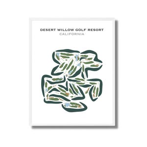 Desert Willow Golfresort, CA | Wunderschönes Geschenk für Sie und Ihn, Golf Karte, Golf Karte, Geschenk für Ihn, Score Karte, Geschenk für Freund Geschenk, Kunstdruck