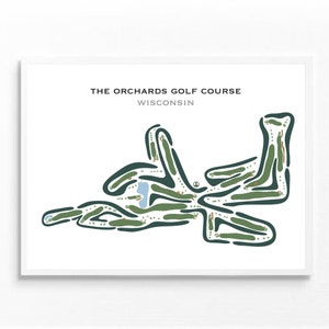 Der Obstgarten-Golfplatz, WI | Kunstdruck, Golf Karte, Golf Karte, Golf Karte, Score Karte, Golf Karte, Kunstdruck UNGERAHMT, für Sie und Ihn