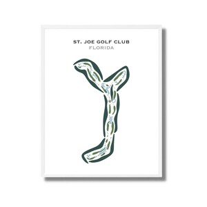 St. Joe Bay Golf Club, FL | Kunstdruck, Golf Karte, Golf Karte, Golf Karte, Score Karte, Golf Karte, Kunstdruck UNGERAHMT, für Sie und Ihn