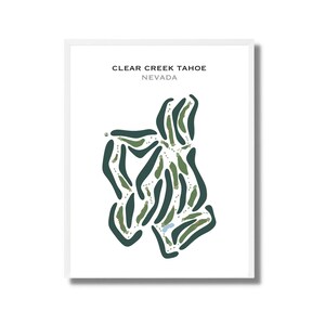Klar Creek Tahoe, Nevada | Kunstdruck, Golf Karte, Golf Karte, Golf Karte, Score Karte, Golf Karte, Kunstdruck UNGERAHMT, für Sie und Ihn