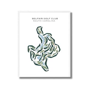 Belfair Golf Club, South Carolina, Golf Platz Karte, Golf Geschenke für Männer, Golf Dekor, Golf Druck, Geschenk für Mann, Vatertag, ungerahmt