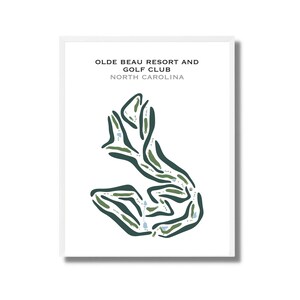 Olde Beau Urlaubsort & Golf Club, Navy | Kunstdruck, Kunstdruck, Golf Karte, Golf Karte, Score Karte, Golf Karte, Kunstdruck UNGERAHMT