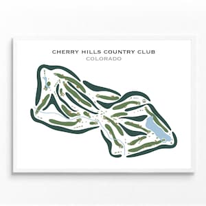 Cherry Hills Country Club, CO | Kunstdruck, Kunstdruck, Golf Karte, Golf Karte, Score Karte, Golf Karte, Geschenk für Ihn, Kunstdruck UNGERAHMT