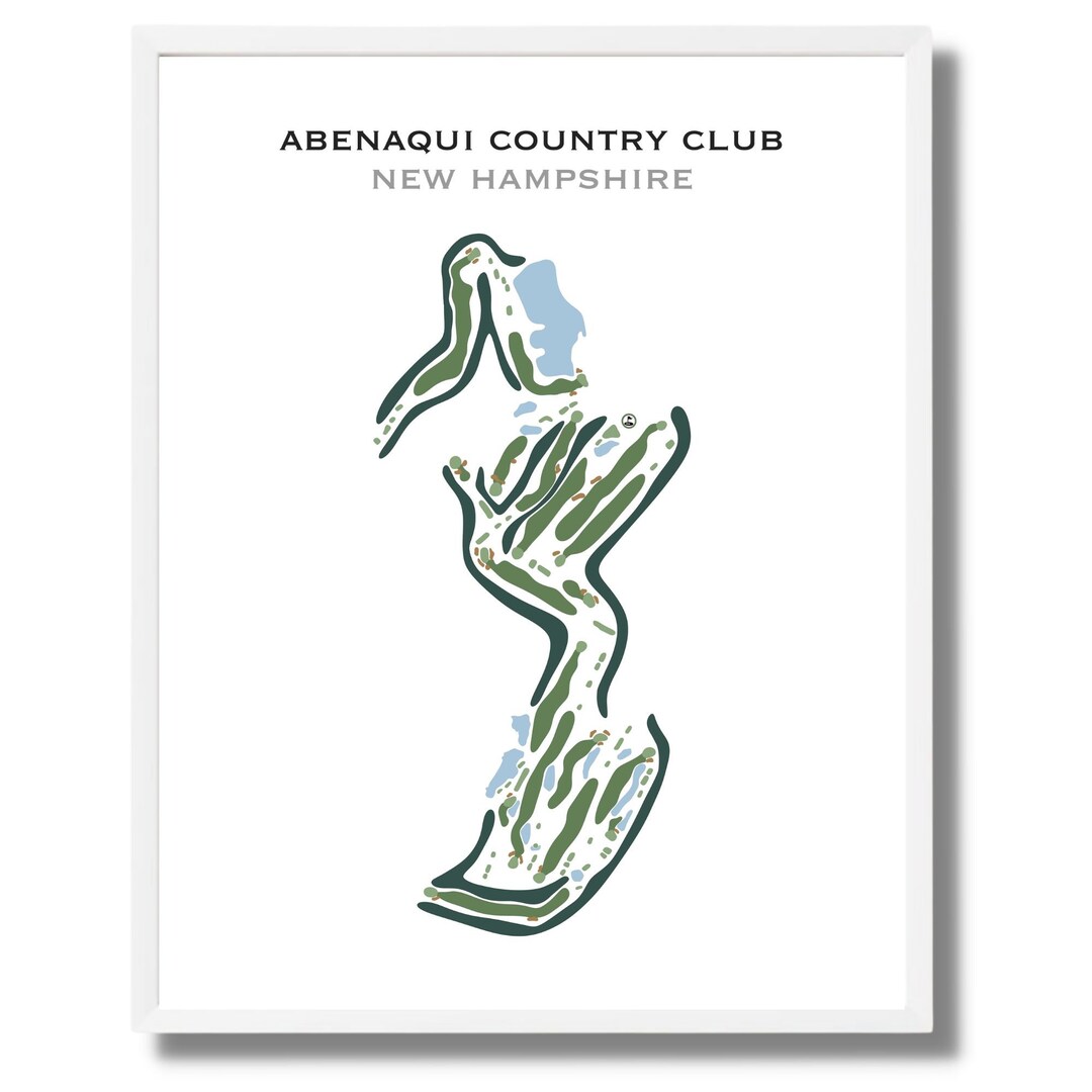 Abenaqui Country Club NH Golf Course Map Home Decor Etsy Abenaqui Country Club NH Golf Course Map Home Decor Etsy