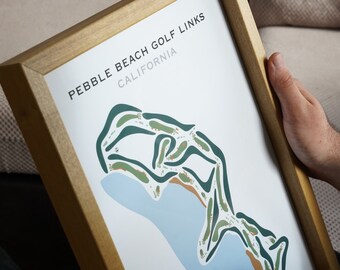 Eagle Watch Golf Club, GA Golf Course Map Wall Art, Golf Map