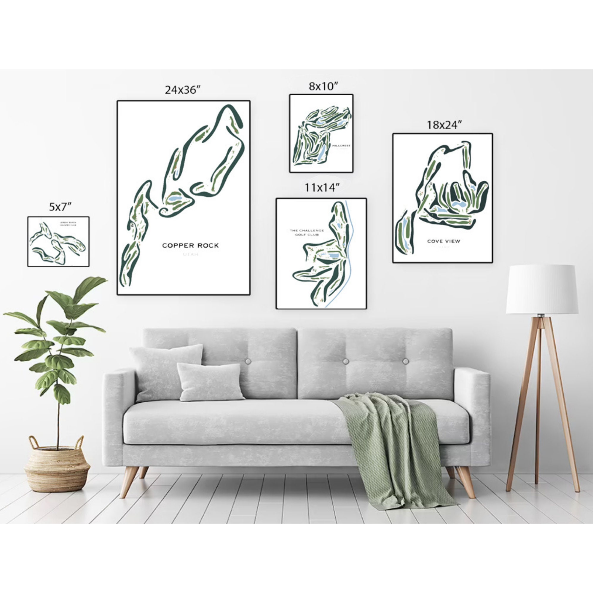 Fayetteville Country Club Arkansas Golf Course Map Gifts - Etsy
