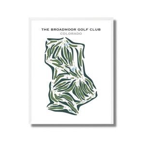 The Broadmoor Golf Club, CO | Golf Course Map, Golf Map, Golfer Gift For Him, Scorecard Layout, Golfer Boyfriend Gift, Art Print Decor