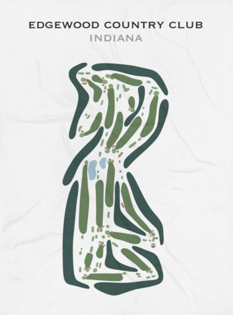 Edgewood Golf Course Map.pdf Edgewood Country Club, IN | Golf Course Map, Golf Map, Golfer Gift for ...