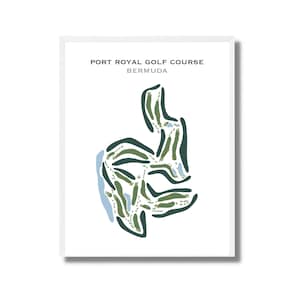 Port Royal Golf Platz, Bermuda | Golf Platz Karte, Dekor, Golfspieler Geschenk, Scorekarte Layout, Golfspieler Freund Geschenk, Kunstdruck UNGERAHMT