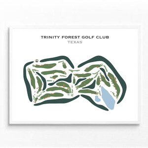 Trinität Wald Golfklub, Texas | Kunstdruck, Kunstdruck, Golf Karte, Golf Karte, Golf Karte, Score Karte, Golf Karte, Kunstdruck UNGERAHMT