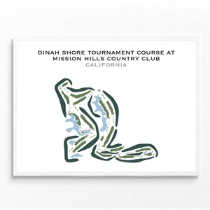 Dinah Shore Turnier im Mission Hills Country Club, CA | Kunstdruck, Golfspieler Geschenk für Ihn, Freund Geschenk, Golfspieler Geschenk, Kunstdruck UNGERAHMT