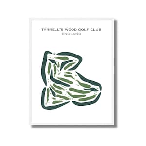 Club de golf de Tyrrell's Wood, Angleterre | Carte du parcours de golf, carte du golf, cadeau golfeur pour lui, mise en page de la carte de score, cadeau petit ami golfeur, impression d'art sans cadre