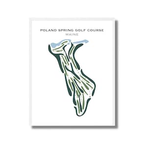 Poland Spring Golf Course, ME | Carte du parcours de golf, carte du golf, cadeau golfeur pour lui, mise en page de la carte de score, cadeau petit ami golfeur, impression d'art sans cadre