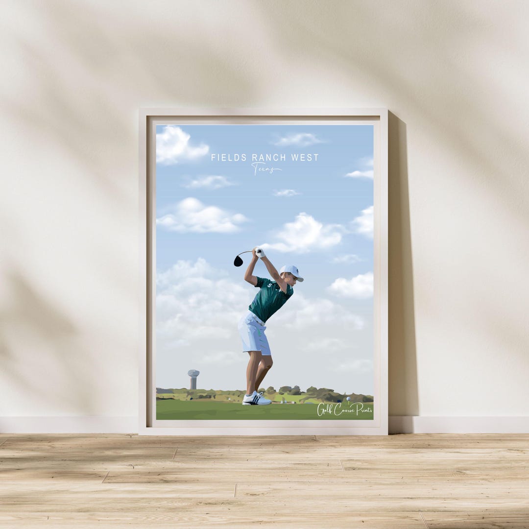Fields Ranch West, Texas | Signature Hole Golf Poster, Golf Décor ...