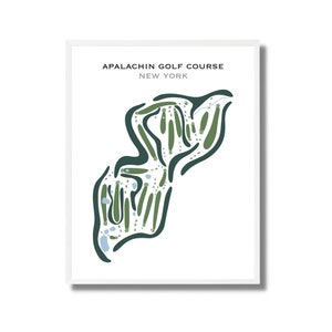 Apalachin Golf Club, New York, Golf Platz Karte, Golf liebendes Jubiläumsgeschenk, personalisierte Golf Geschenke, Golfer Papa Geschenk, Golfer Dekor Geschenk